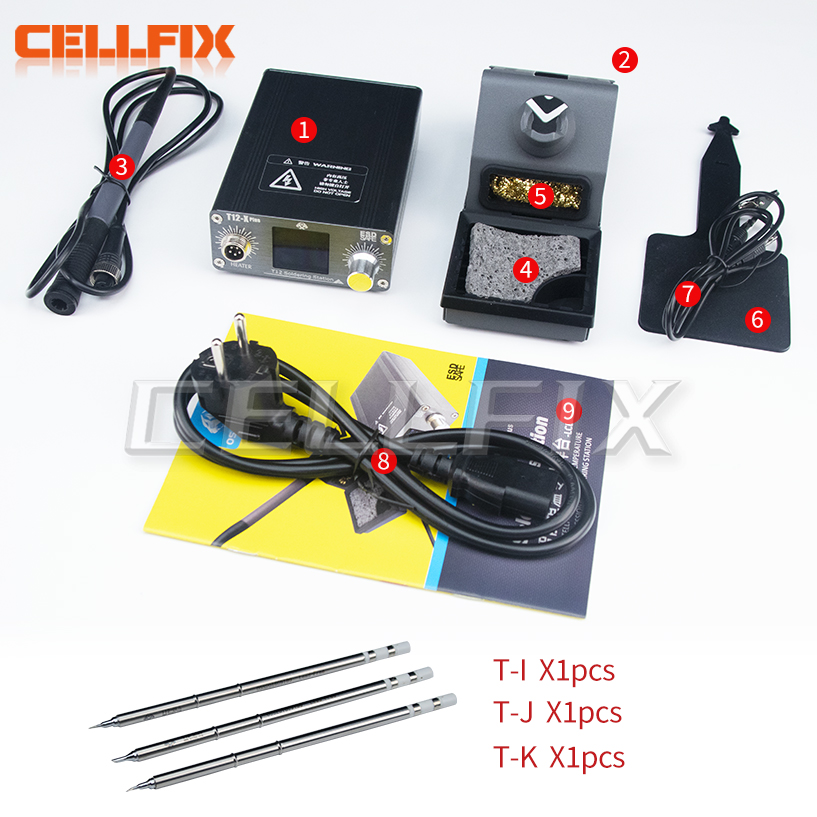 Electronics Repair Plus - OSS T12-X PLUS สถานีบัดกรีอิเล็กทรอนิกส์หัวแร้ง T12 เคล็ดลับสําหรับซ่อม