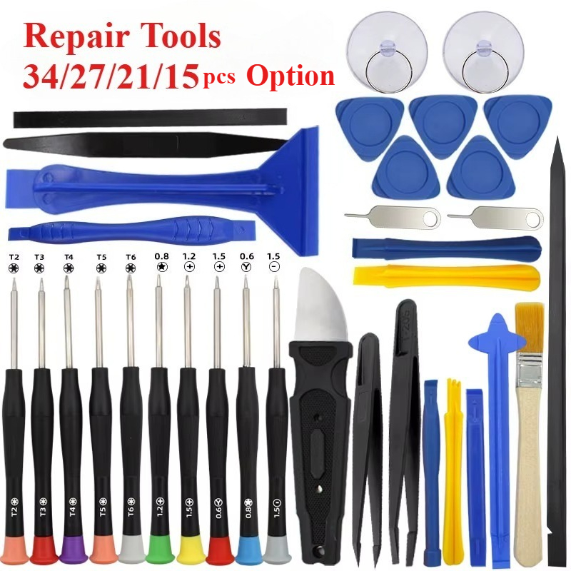 Electronics Repair Center - ชุดเครื่องมือไขควงซ่อมแซมความแม่นยำ 34/15 in 1 สำหรับโทรศัพท์มือถือ แล็ปท็อป