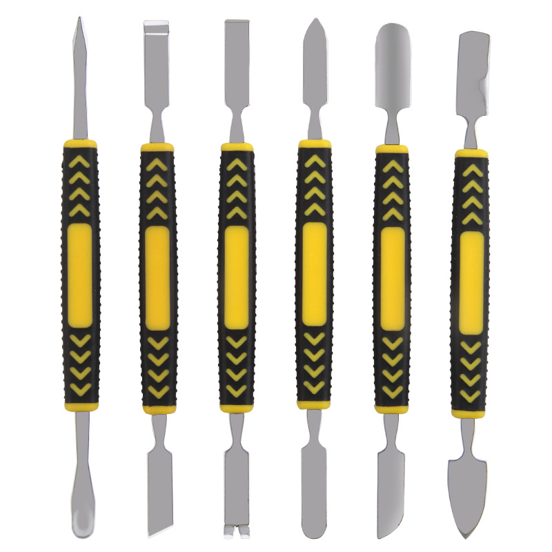 Electronics Repair Center - ชะแลงโลหะชุด 6 ชิ้น Boot Stick โทรศัพท์มือถือดิจิตอล
