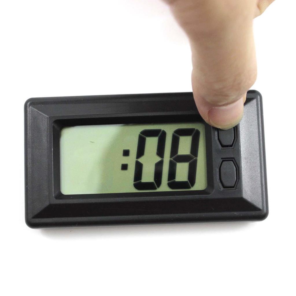 Lcd Screen Adhesive - นาฬิกาดิจิตอลติดแผงหน้าปัดรถยนต์พร้อมหน้าจอ LCD แบบติดกาว อุปกรณ์เสริมนาฬิกาอิเล็กทรอนิกส์สำหรับรถยนต์เพื่อการอัพเกรดแผงหน้าปัด
