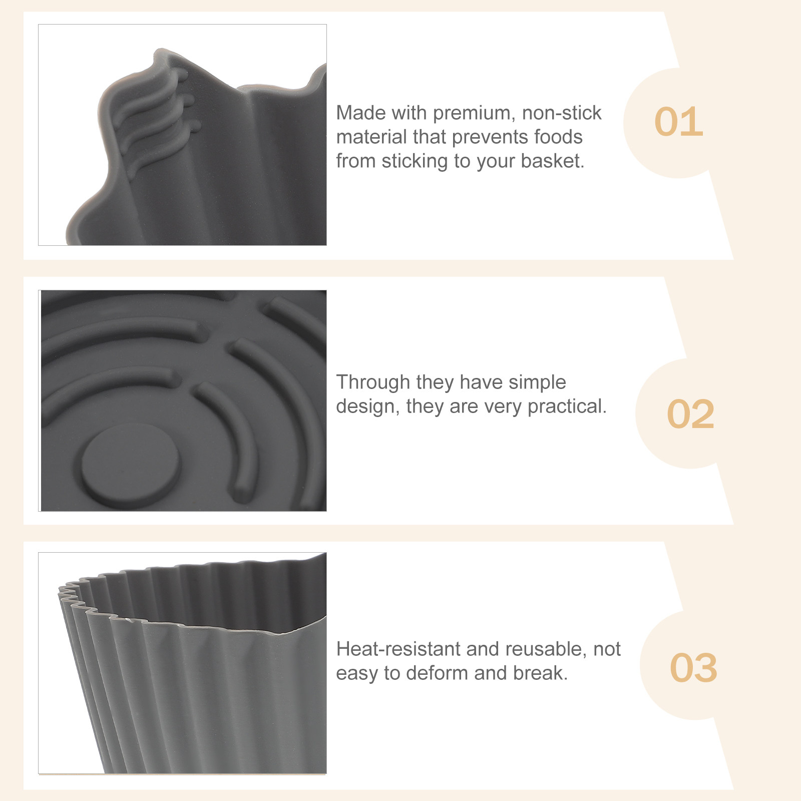 แผ่นรองซิลิโคนสำหรับหม้อทอดไร้ - Heat Mat Silicone บทวิจารณ์และราคา