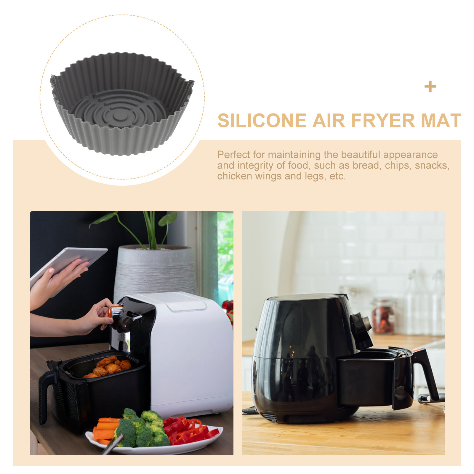 แผ่นรองซิลิโคนสำหรับหม้อทอดไร้ - Heat Mat Silicone บทวิจารณ์และราคา