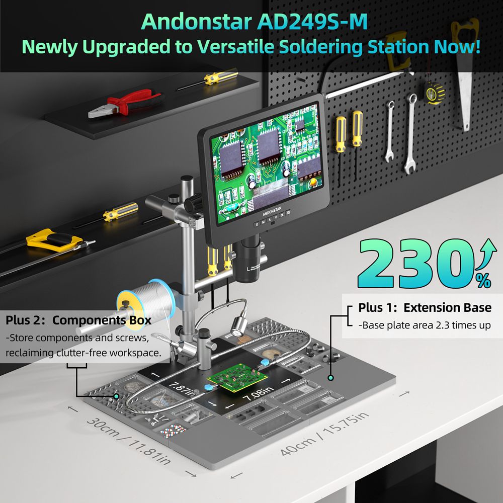 Andonstar AD249SM-Plus Trinocu - Electronics Repair Plus บทวิจารณ์และราคา