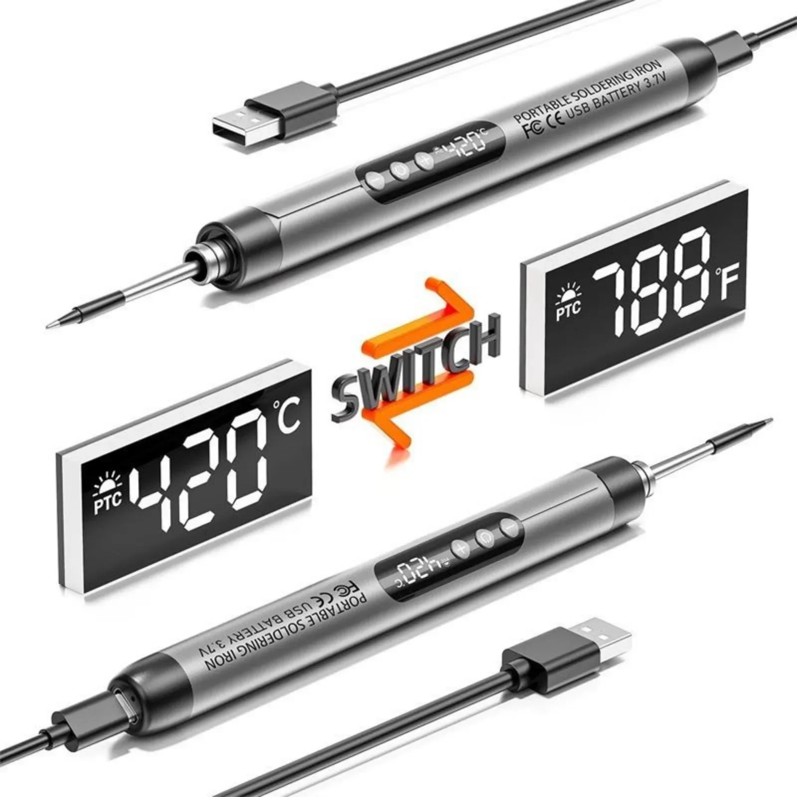 USB ชาร์จไฟได้ หัวแร้งบัดกรีขน - Electronics Repair Center บทวิจารณ์และราคา